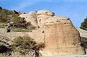 Petra - rock formation of the uadi  at the entrance of the site 